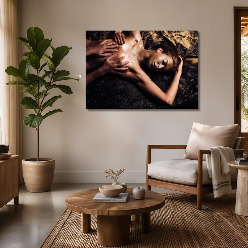 Sparkling Skin Elegance canvas print