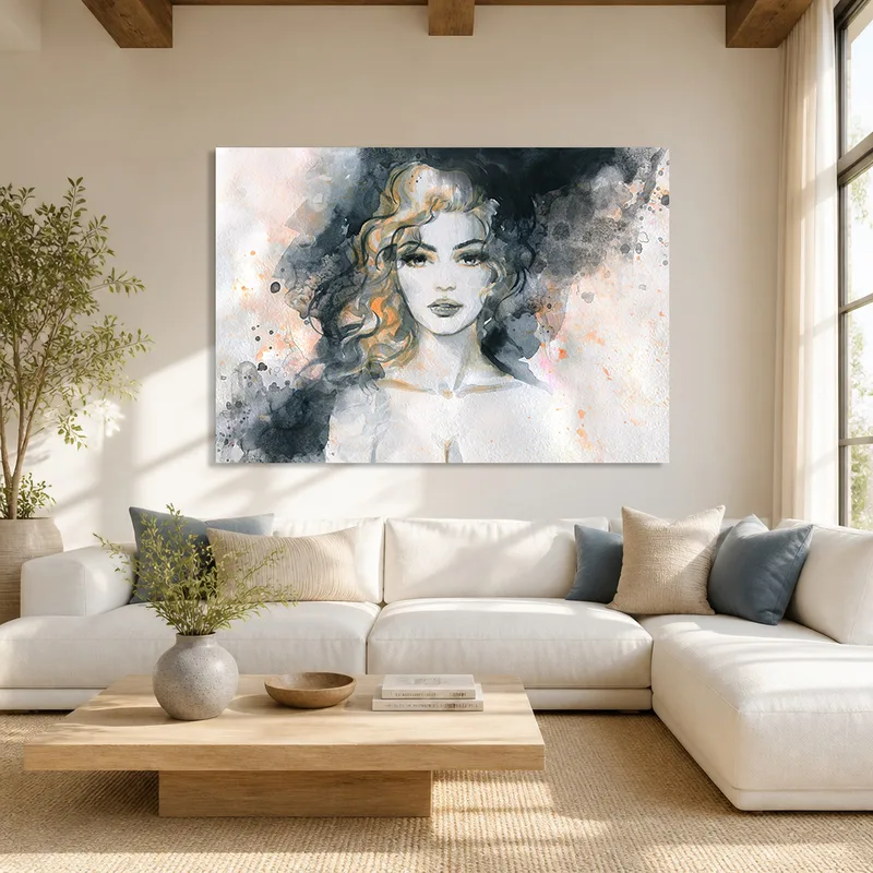 Portrait d'une Femme Élégante tableau moderne