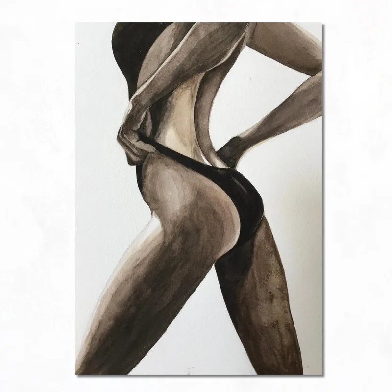 Fine art print nude figure study