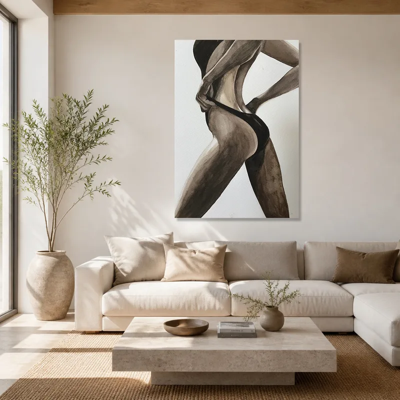 Fine art print nude figure study