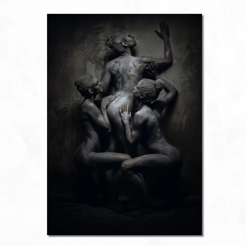 Leinwanddruck abstrakte figurative formationen
