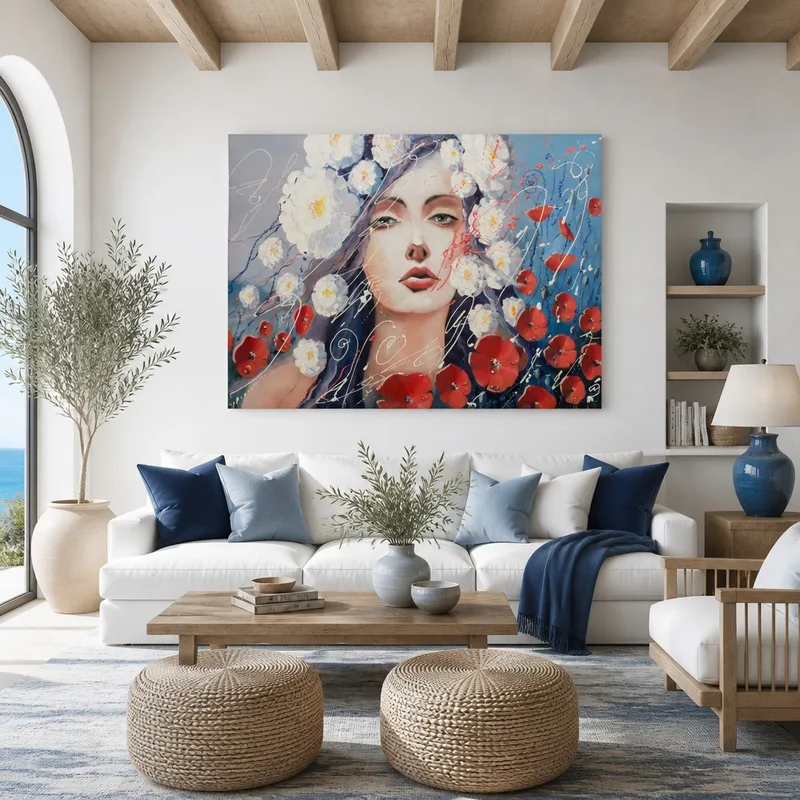 Elegancia floral cuadro moderno
