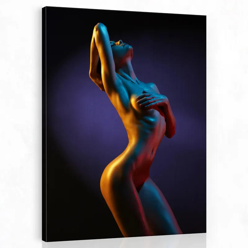 Retrato del cuerpo sexy cuadro en lienzo