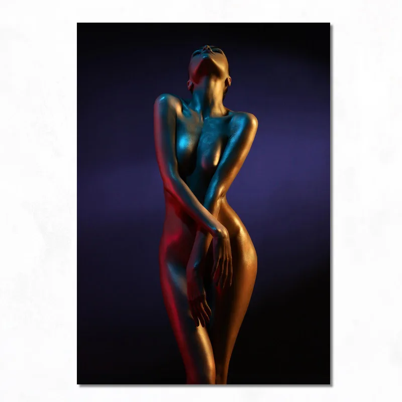 Forma femenina elegante cuadro moderno