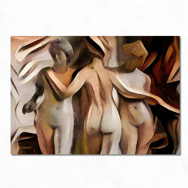 Kunstdruck abstrakte weibliche figuren