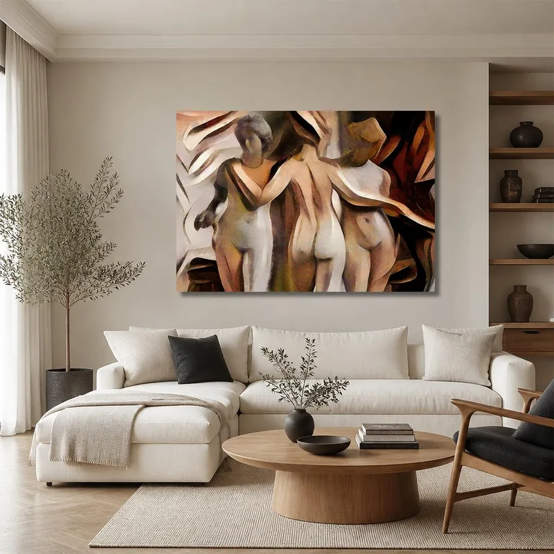 Kunstdruck abstrakte weibliche figuren