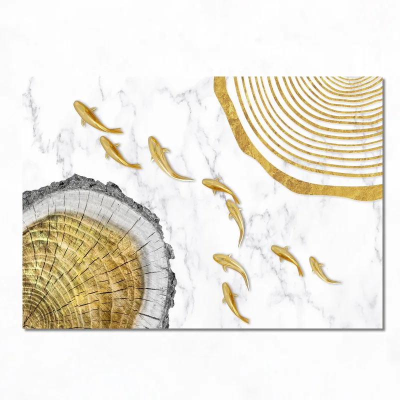 Poisson Rouge Nage tableau moderne