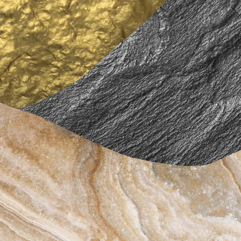 Kunstdruck majestätische berglandschaft mit rehen