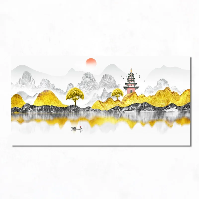 Asiatische Landschaftserhabenheit modernes wandbild