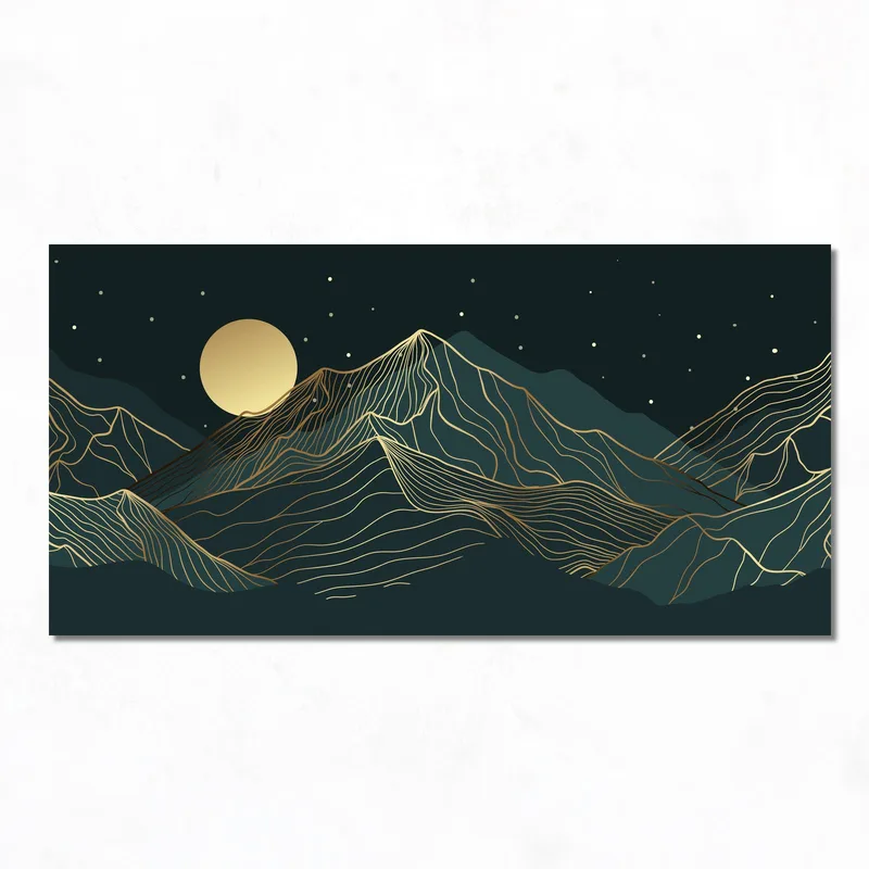 Berglandschaft Kunst drucken auf leinwand