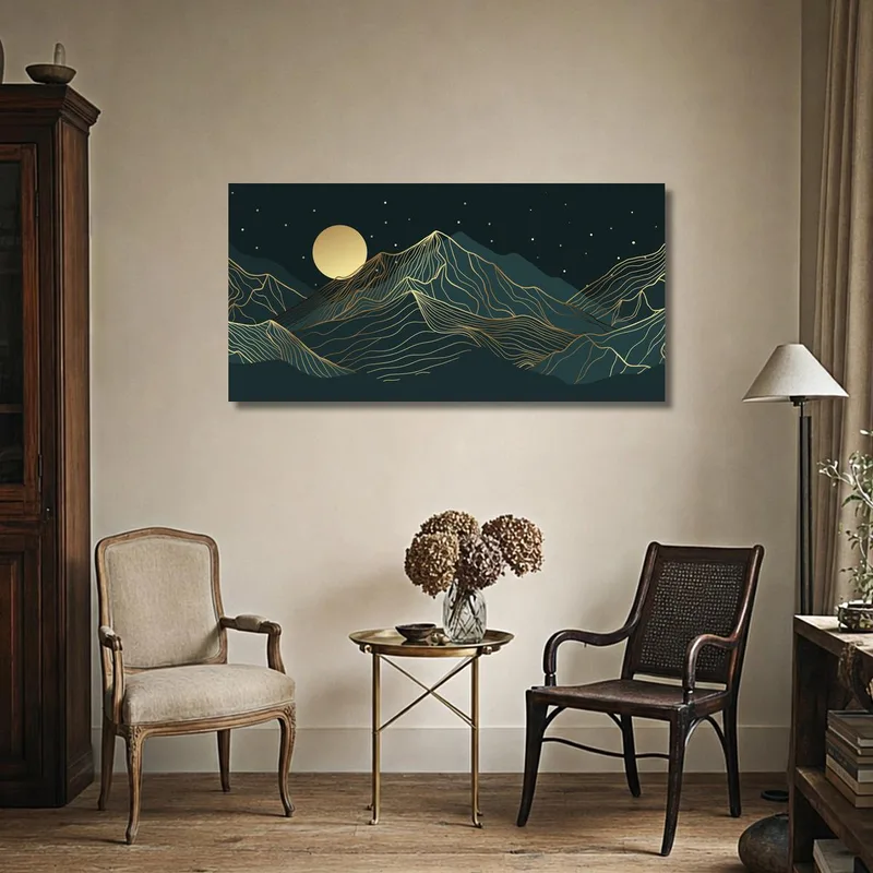 Berglandschaft Kunst drucken auf leinwand