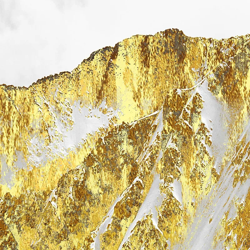 Fine art print golden mountain landscape