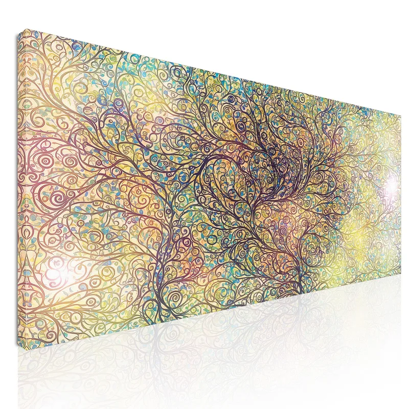 Tree Of Life Floral Weaves Painting canvas print