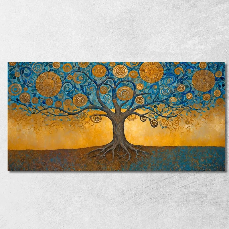 Quadro Albero Della Vita Radici Profonde E Cerchi