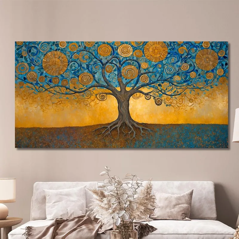 Quadro Albero Della Vita Radici Profonde E Cerchi