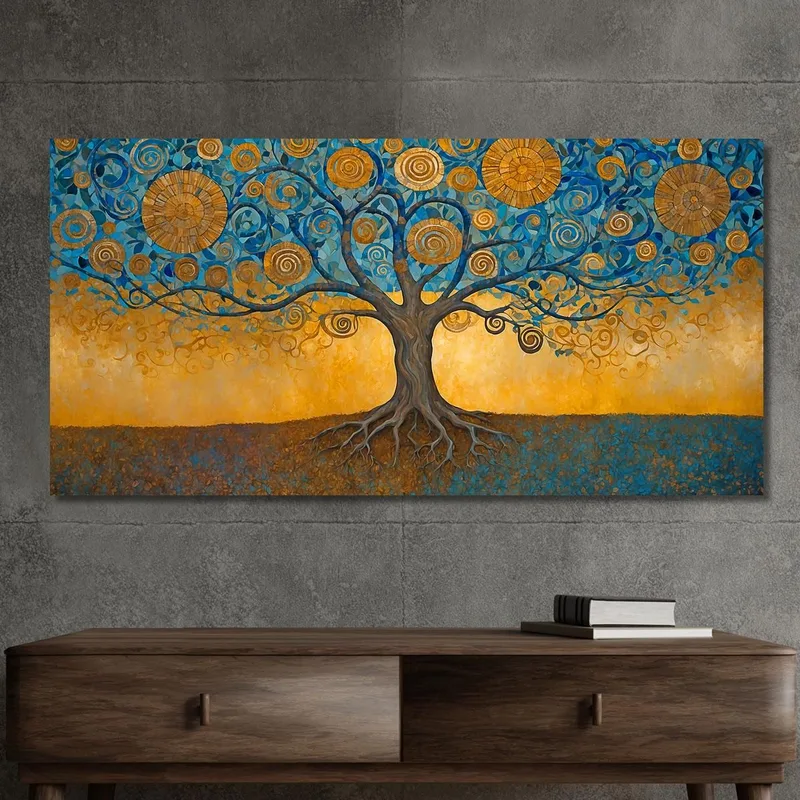 Quadro Albero Della Vita Radici Profonde E Cerchi