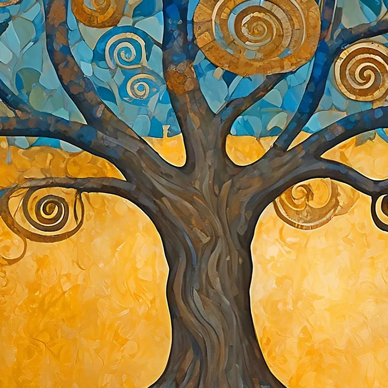 Quadro Albero Della Vita Radici Profonde E Cerchi