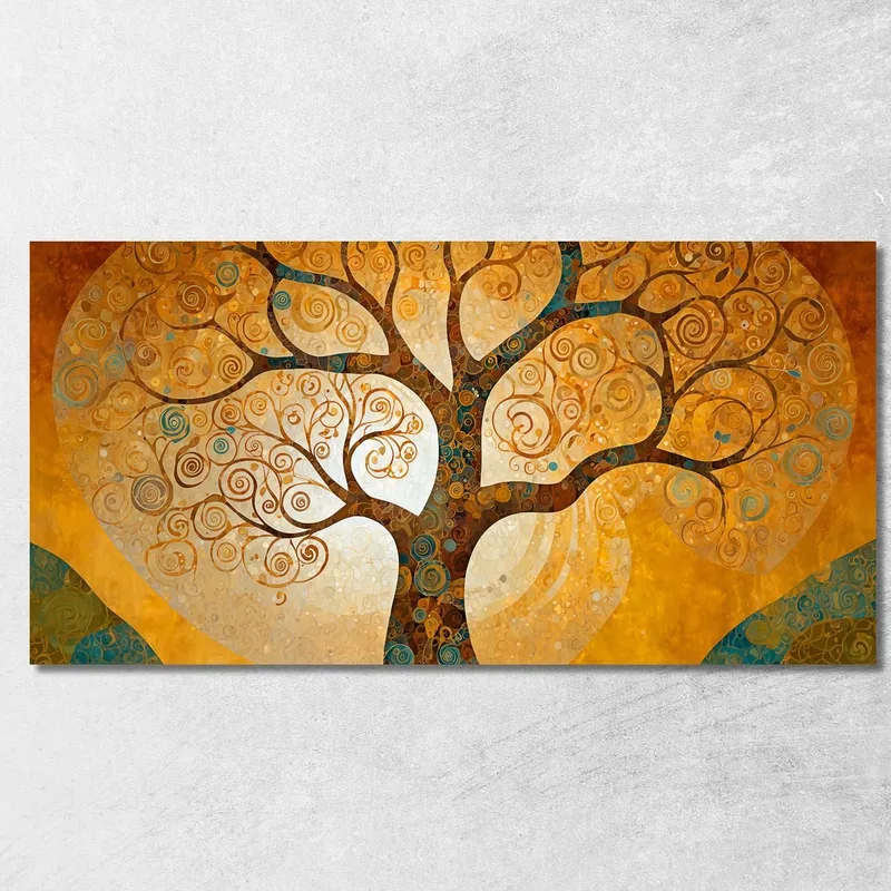 Bild „Baum Des Lebens“ Mit Goldenen Spiralen