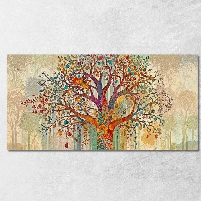 Tree Of Life Painting Intertwining Autumn Branches