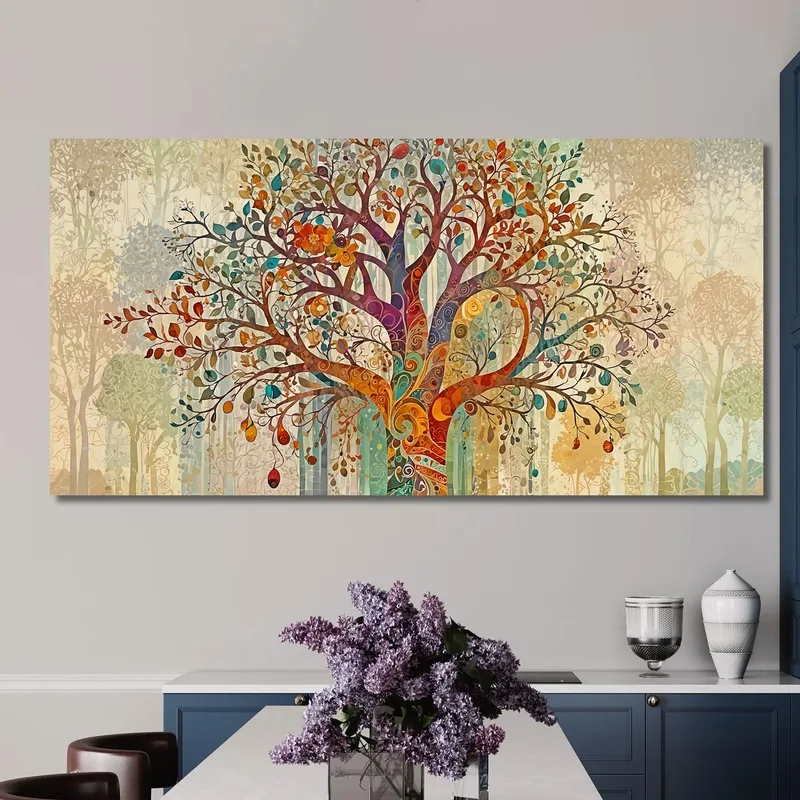 Tree Of Life Painting Intertwining Autumn Branches