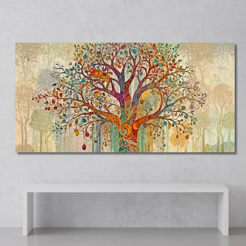 Tree Of Life Painting Intertwining Autumn Branches