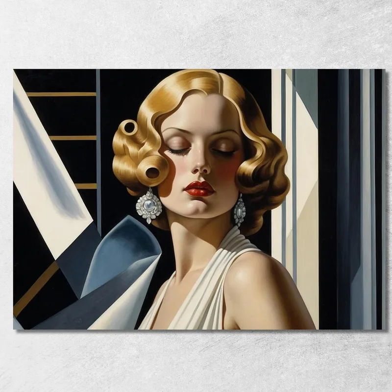Silent Glamour Style Tamara de Lempicka canvas print