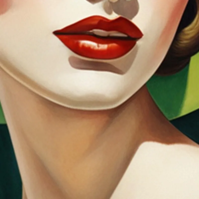 La Dama De Verde Estilo Tamara de Lempicka