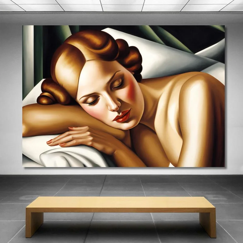 La Durmiente Inspirado En Tamara de Lempicka