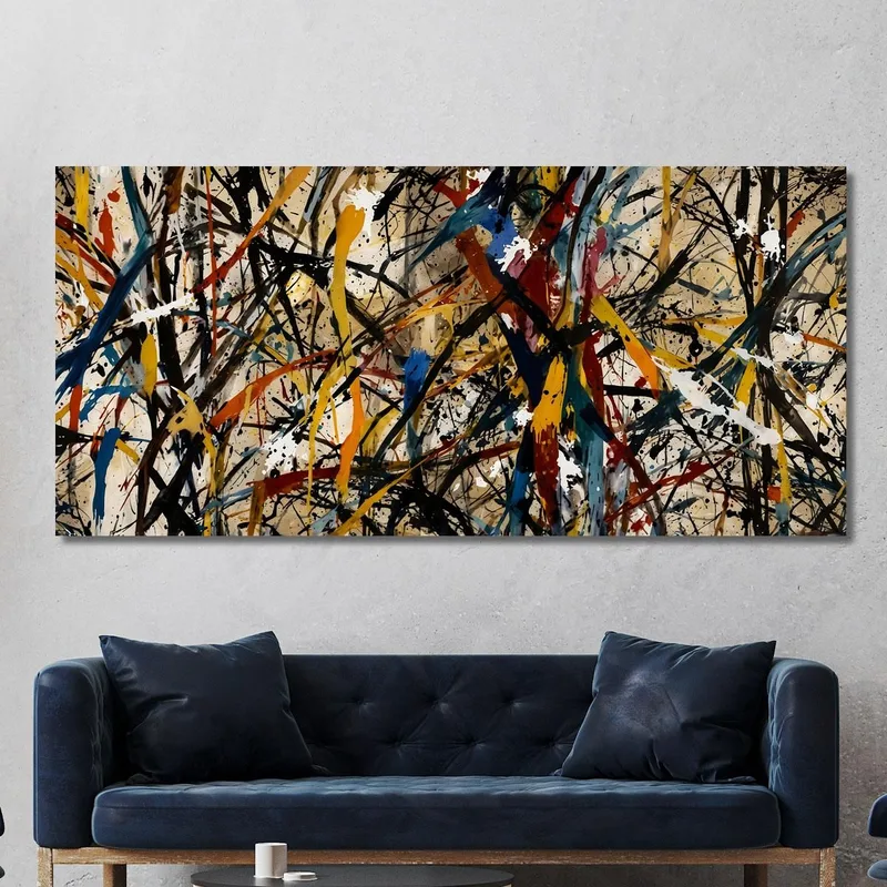 Caos En Armonía Estilo Jackson Pollock