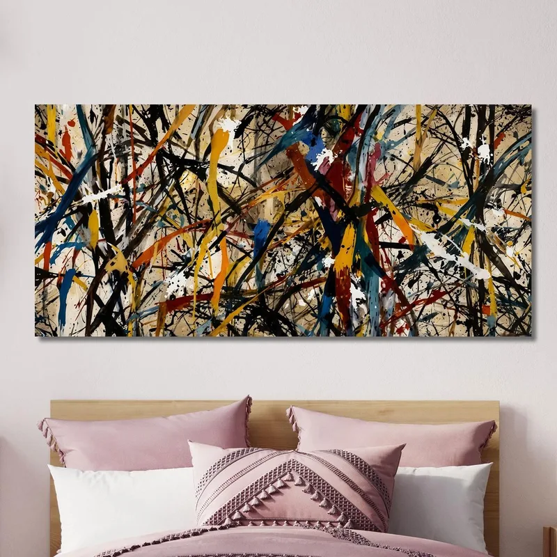 Caos En Armonía Estilo Jackson Pollock