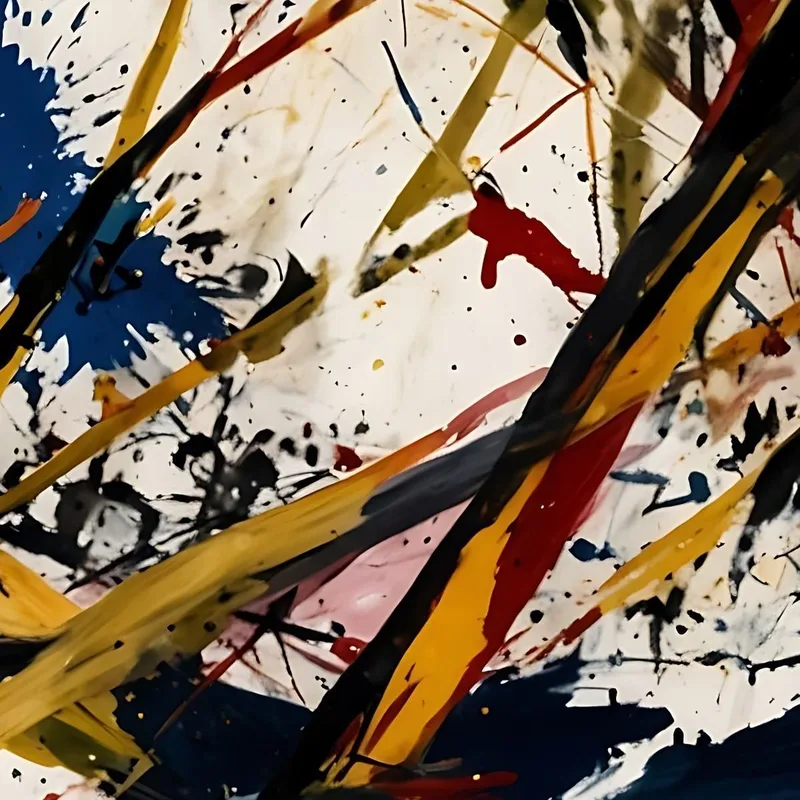 Dynamique Abstraite Style Jackson Pollock