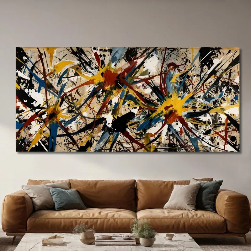 Radial Dynamics Style Jackson Pollock