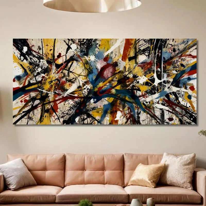 Dynamics In Motion Style Jackson Pollock