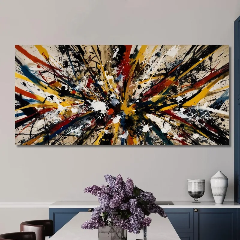 Color Explosion 2 Inspired Work Jackson Pollock