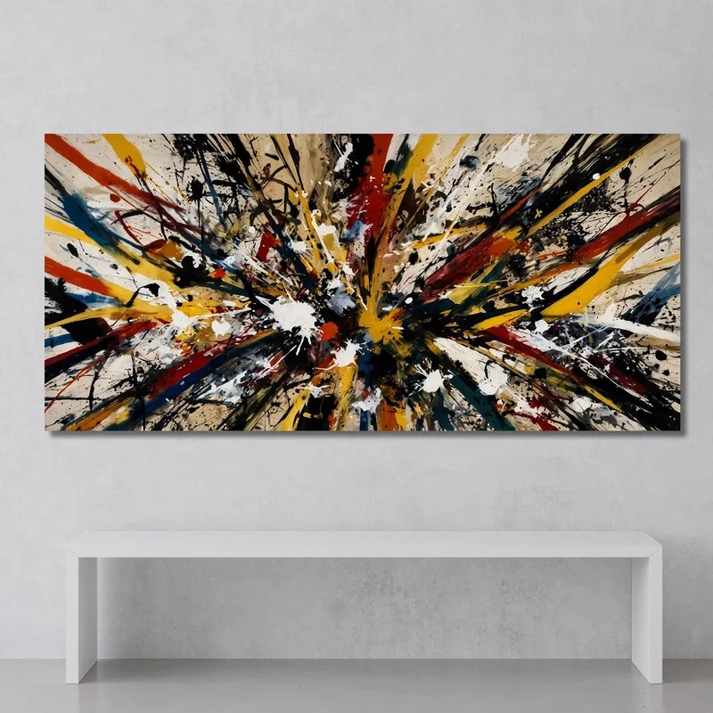 Color Explosion 2 Inspired Work Jackson Pollock
