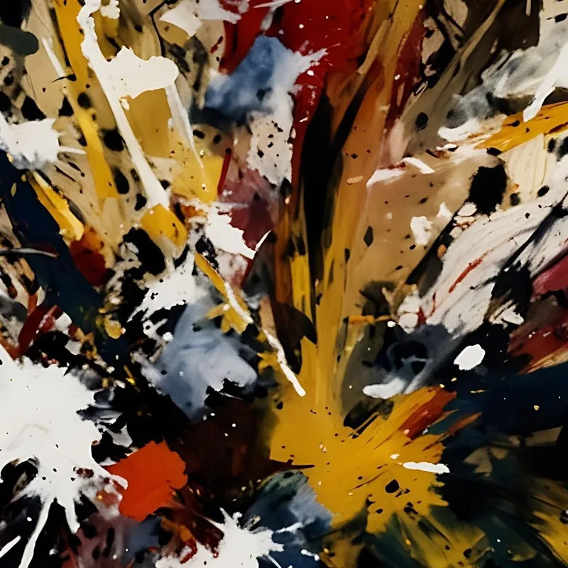 Color Explosion 2 Inspired Work Jackson Pollock