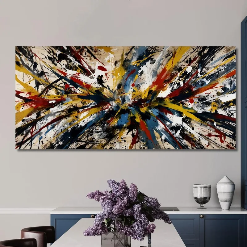 Color Explosion Inspired Work Jackson Pollock