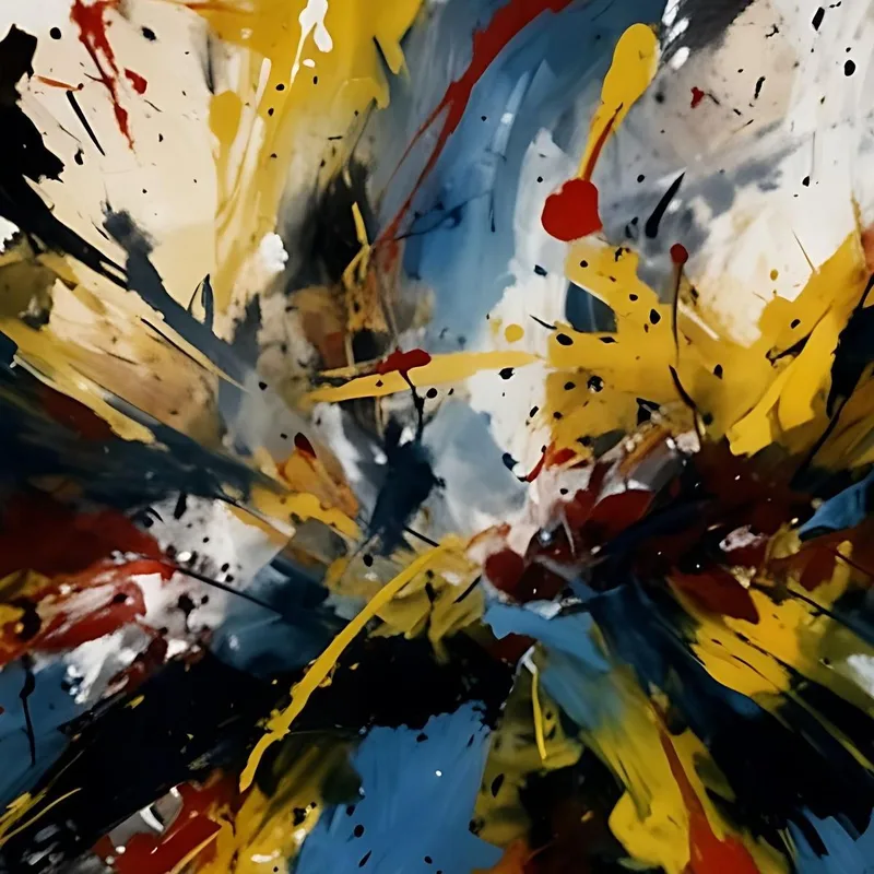 Color Explosion Inspired Work Jackson Pollock