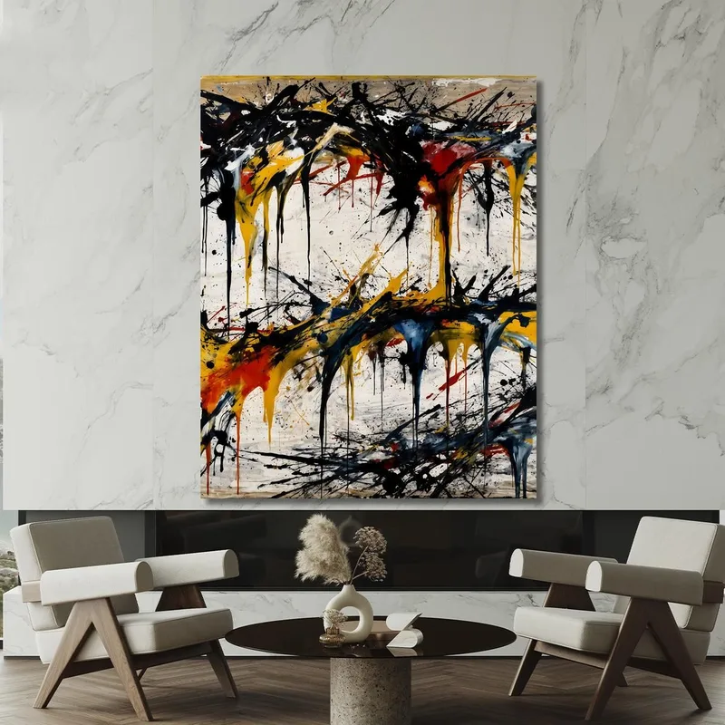 Liquid Expression Style Jackson Pollock