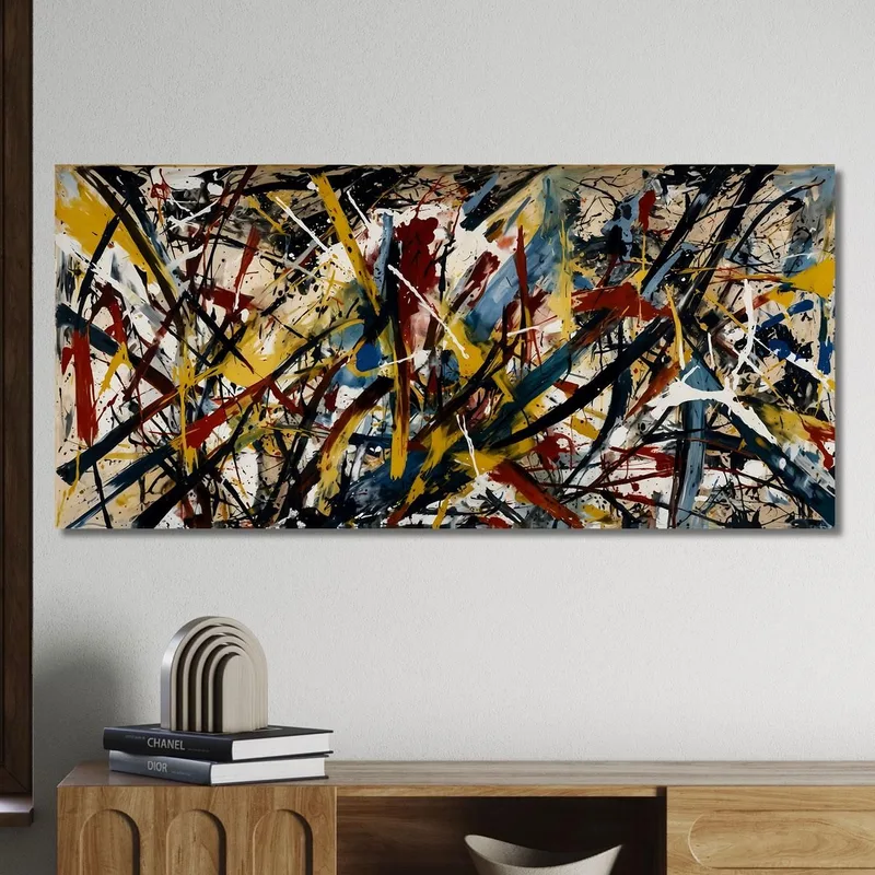 Synthèse Chromatique Style Jackson Pollock