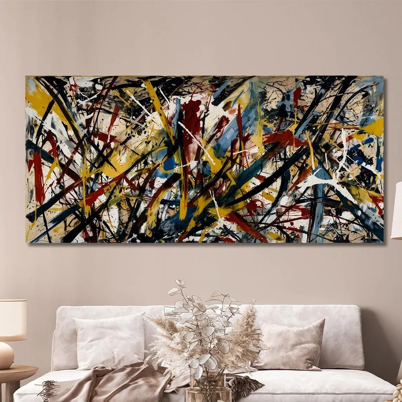 Synthèse Chromatique Style Jackson Pollock