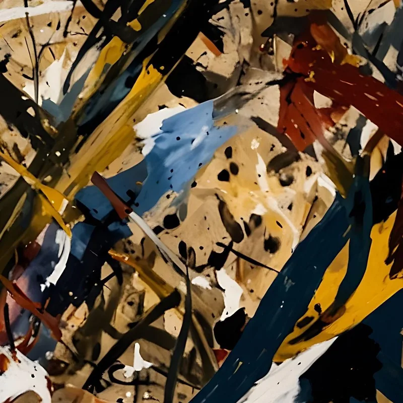 Color Vortex Style  Jackson Pollock