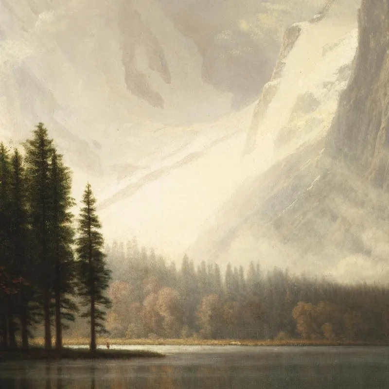 Estes Park Colorado Lago Whyte Albert Bierstadt quadro stampa su tela