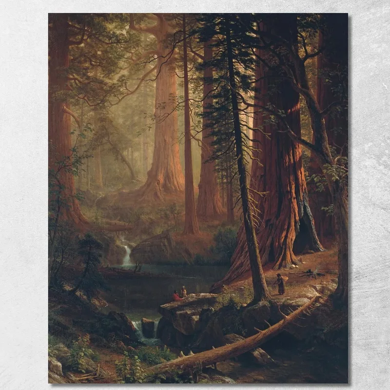 Secoyas Gigantes De California Albert Bierstadt cuadro en lienzo