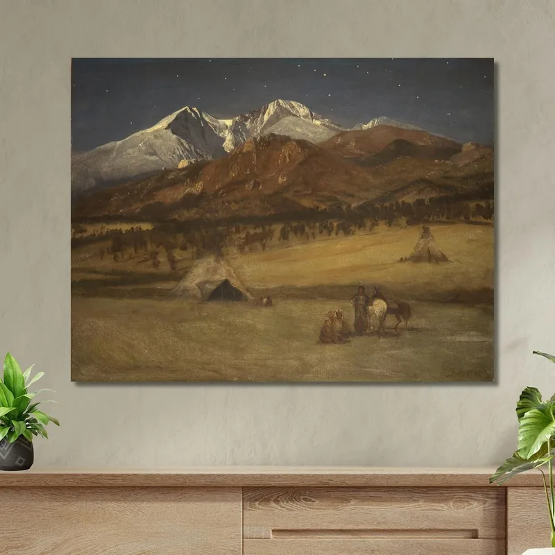 Serata Nell'Accampamento Indiano Albert Bierstadt