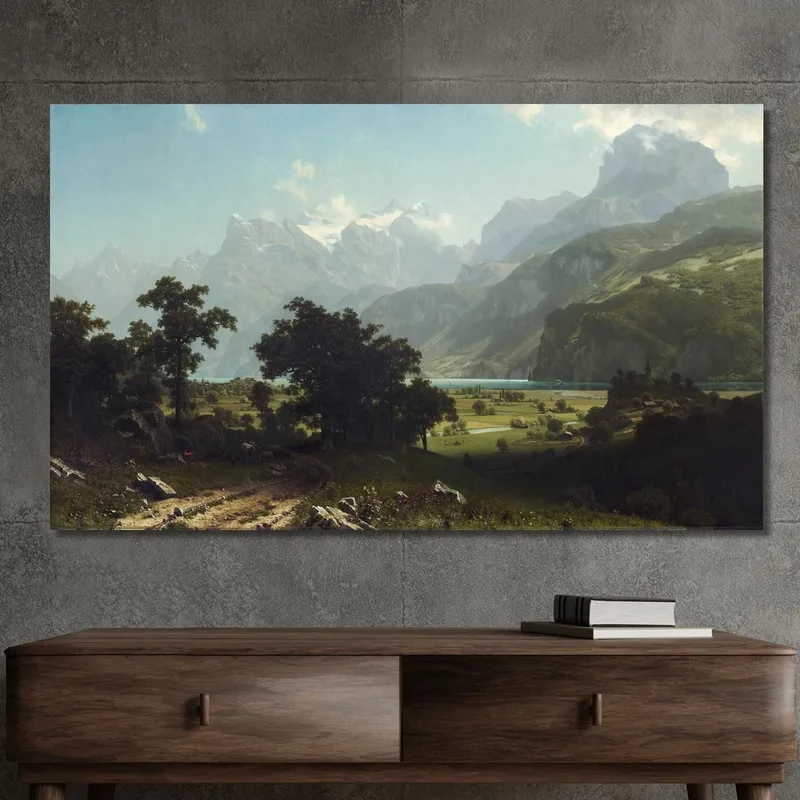 Lago Dei Quattro Cantoni Albert Bierstadt