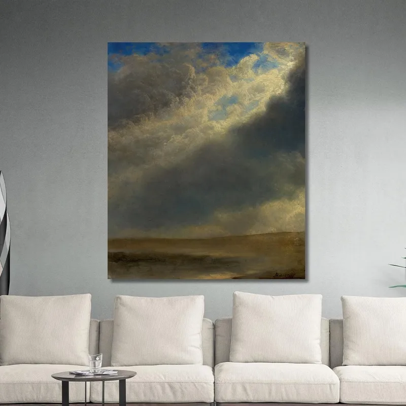 Paesaggio 3 Albert Bierstadt quadro stampa su tela