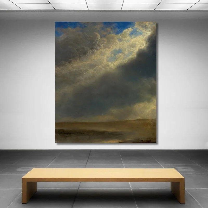 Paesaggio 3 Albert Bierstadt quadro stampa su tela