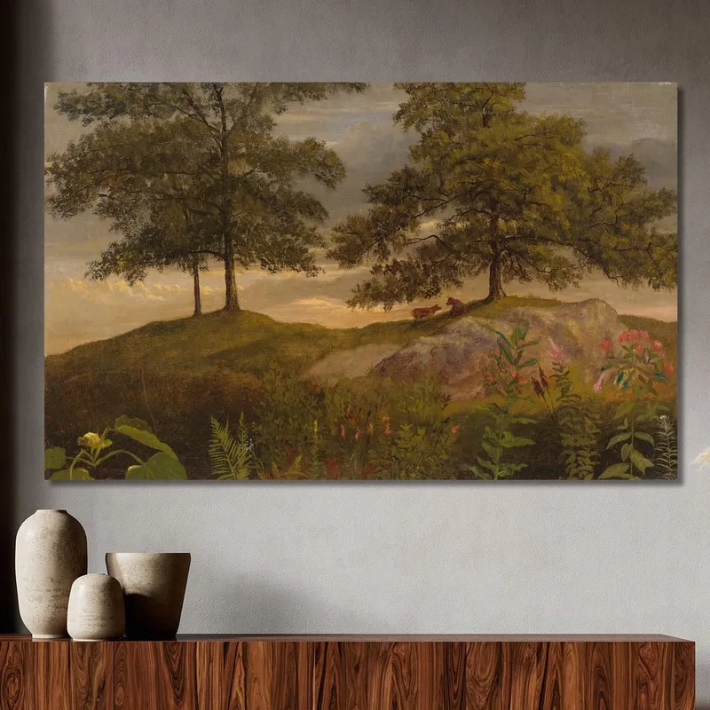 Landschaft Mit Kühen Albert Bierstadt