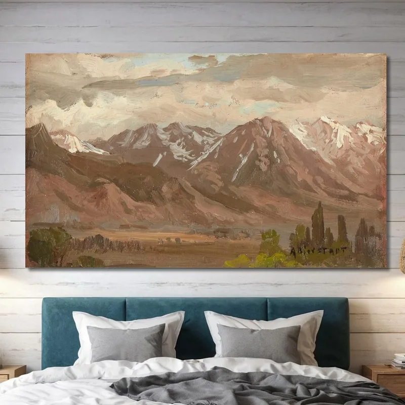 Paesaggio Del Montana Albert Bierstadt quadro stampa su tela